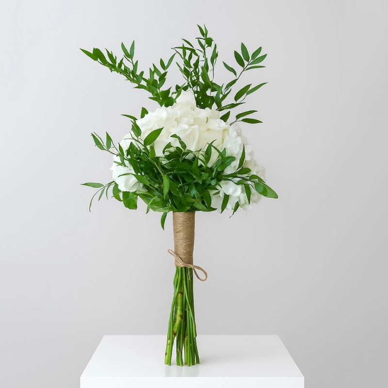 Classical White Hand Tied Bouquet